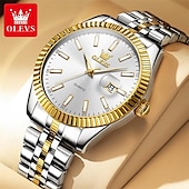 levne Quartz hodinky-nové olevs značka olevs móda jednoduché pánské hodinky quartz svítící kalendář trend luxusní business voděodolné pánské sportovní hodinky