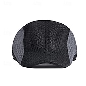 preiswerte Herrenhüte-Herren Schiebermütze Ascot-Hut Ballonmütze Schwarz Weiß Polyester Patchwork Modisch Brautkleider schlicht Strasse Täglich Farbblock Einstellbar Sonnenschutz Atmungsaktiv