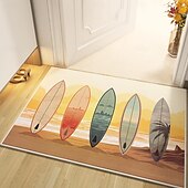 billiga Dörrmattor-sommar sufer board område matta kök matta halkfri oljesäker golvmatta vardagsrum matta inomhus utomhus matta sovrum dekor badrum matta entré matta dörr matta