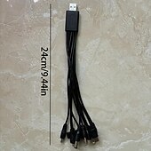 お買い得  スマホケーブル-ドラッグテンデータケーブル、携帯電話USB10、キャンプライト1個、充電トレジャー、10イン1充電ケーブル