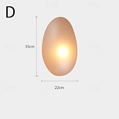 levne Vnitřní nástěnná světla-led nástěnné svítidla 7w severská nástěnná svítidla obývací pokoj designová lampa moderní sklo oblázkové nástěnné světlo dekorace ložnice osvětlení schodišťové světlo 85-265v