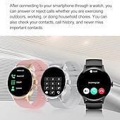 tanie Smartwatche-696 HK30 Inteligentny zegarek 1.43 in Inteligentny zegarek Bluetooth EKG + PPG Krokomierz Powiadamianie o połączeniu telefonicznym Kompatybilny z Android iOS Damskie Męskie Odbieranie bez użycia rąk