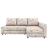 economico Copridivano-Copertura per divano letto 100% cotone coperture quilted floreali colorate con braccioli