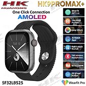זול שעונים חכמים-696 HK9promax+ שעון חכם 2.02 אִינְטשׁ חכמים שעונים Blootooth מד צעדים מזכיר שיחות מעקב שינה מותאם ל אנדרואיד iOS גברים שיחות ללא מגע יד מזכיר הודעות תמיד מוצג בתצוגה IP 67 מארז שעון 46 מ&quot;מ