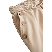 economico Vacanza-Per uomo Pantaloni di lino Pantaloni Pantaloni estivi A cordoncino Vita elastica Liscio Comfort Traspirante Lunghezza intera Informale Giornaliero Per eventi Di tendenza Classico Bianco Blu