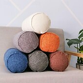 economico Copricuscini per cuscini decorativi-Rotolo di copertura per cuscino con collo rotondo, cuscino di supporto cervicale, copertura per sollievo dal dolore al collo, copertura per cilindro per dormire, sedia, auto, divano