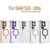 abordables Coques Samsung-téléphone Coque Pour Samsung Galaxy S24 Ultra Plus S23 Ultra Plus S21 FE A55 A35 A25 A15 5G A54 A34 A14 S20 FE S25 Ultra Coque Arriere Transparente Prise en charge de la charge sans fil Antichoc TPU