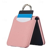 levne Pouzdra pro Samsung-telefon Carcasă Pro Samsung Galaxy Z Flip 6 Z Flip 5 Z Flip 4 Z Flip 3 Zadní kryt Slot pro kartu Prstencová spona Nárazuvzdorné Retro TPU Kov PU kůže