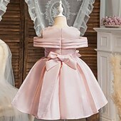 levne Párty šaty-Děti Dívčí Šaty Šaty na párty Pevná barva Bez rukávů Výkon Zvláštní příležitosti Nabírané šaty Denní Princeznovské Polyester Midi Bruslařské šaty Léto Jaro 2-12 let Více barev Světle zelená Světl