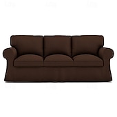 baratos Cobertura de Sofa-Capa para Sofá de 3 Lugares Capa de Sofá de Algodão com 3 Capas de Almofada e 3 Capas de Encosto Capa Ektorp Lavável Protetor de Móveis