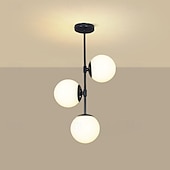 cheap Pendant Lights-LED Pendant Light Multi Lights Stair Spiral Luxury Home 3-Light 28 cm Glass  Modern Nordic Style Cafes Office 110-240V