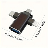 Недорогие Кабели для мобильных телефонов-Подходит для адаптера Apple Huawei Typec otg, планшета 3-в-1 для чтения и дисковой мыши, преобразователя USB3.0