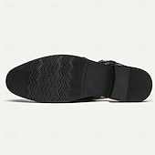 billiga Kjol sandaler-Herr Sandaler Romerska skor PU Läder Andningsfunktion Bekväm Halksäker Spänne Svart Vit