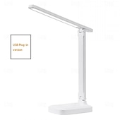 abordables Lampes de bureau-lampe de table pliante lecture usb tactile dimmable protection des yeux lampe de bureau led chambre étudiant lecture veilleuse 3 couleurs lampe de bureau à intensité variable en continu tactile