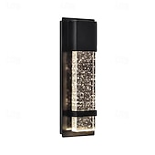 cheap Outdoor Wall Lights-LED Outdoor Wall Light Warm White 20W Villa Exterior Wall Lamp Exterior Wall Sconce Light Fixture with Seeded Glass Shade Socket Waterproof Wall Mount Light for Porch Doorway Garag 110-240V
