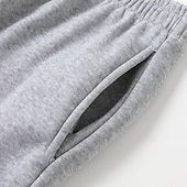 cheap Sweatpants-Men&#039;s Sweatpants Trousers Casual Pants Straight Leg Sweatpants Pocket Drawstring Elastic Waist Plain Comfort Sports Outdoor Casual Daily Fashion Streetwear Black Navy Blue Micro-elastic