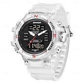 abordables Relojes digitales-Reloj digital SANDA para hombres deporte al aire libre moda reloj de pulsera cronómetro luminiscente reloj despertador cuenta regresiva reloj de TPU
