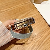 お買い得  サムスン用ケース-電話 ケース 用途 サムスンのギャラクシー Zフリップ6 Z Flip 5 Z Flip 4 Z Flip 3 バックカバー リストストラップ付き ブリンブリングリッターシャイニー 耐衝撃 仕上げ PC メタル