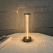 baratos Candeeiros de mesa-1 unidade ao lado da lâmpada com três níveis de brilho, luz de atmosfera led, abajur de mesa externo com carregamento USB, abajur de mesa respiratório, luz noturna de atmosfera portátil criativa para quarto