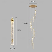 levne Lustry-moderní led lustr 1/2/5/8/10/12/18 hlava stmívatelné světelné křišťálové závěsné svítidlo pro vysoký strop obývacího pokoje foyer chromová světla osvětlení současné stropní svítidlo lustry (12