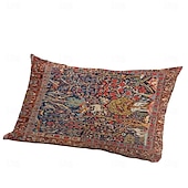 abordables style floral &amp; végétal-Housse de coussin décorative, 1 pièce, taie d&#039;oreiller douce pour coussin lombaire, pour chambre à coucher, salon, canapé, chaise, inspirée de William Morris