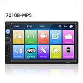 baratos Leitores multimédia para automóvel-Fyautoper carro estéreo duplo din rádio do carro 7 polegada mp5 player tela sensível ao toque rádio fm receptor de áudio multimídia player 7010b dropshipping