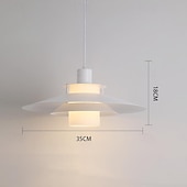 economico Luci a sospensione-lampada a sospensione a led isola della cucina lampada a sospensione acrilico 1 luce 35/40cm design singolo metallo finiture verniciate moderna camera da letto in stile nordico sala da pranzo 110-240v