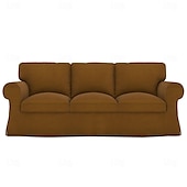 baratos Cobertura de Sofa-Capa de Sofá Cor Sólida Capas Acolchoadas em Veludo