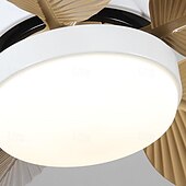 baratos Candeeiros Ventoinhas de Teto-Ventilador de teto com led globo suspenso sobre a mesa 1 luz 60 cm design único Resina de 3 cores com acabamentos pintados em metal moderno estilo nórdico quarto sala de jantar 110-240v