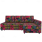 economico Copridivano-Copertura per divano letto 100% cotone coperture quilted floreali colorate con braccioli