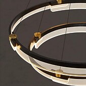 ieftine Lumini pandantive-pandantiv led 1/2 lumina 40/60/80 cm forma sticla transparenta cu design elegant finisaje vopsite stil nordic modern 85-265v reglabil doar cu telecomanda