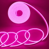 Недорогие Неоновые LED огни-1 мес. 2м 3M Гибкие светодиодные ленты Неоновые полосы 120/240/360 светодиоды 2835 SMD Тёплый белый Белый Красный Светодиодные ленты В помещении Для вечеринок Праздник Аккумуляторы