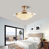 cheap Ceiling Fan Lights-LED Ceiling Fan Ceiling Hanging Globe Over Table 1-Light 90/105cm Single Design  3-Color-Light Metal Electroplated Modern Nordic Style Bedroom 110-240V
