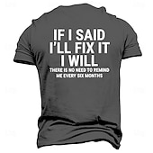 preiswerte Lustige T-Shirts für Männer-Herren Zitate &amp; Sprüche T Shirt Kurzarm T-Shirt 3D-Druck Rundhalsausschnitt Hemd Modisch Athleisure Strasse Sports Outdoor Schwarz Blau Grün Sommer Frühling Bekleidung S M L XL XXL XXXL