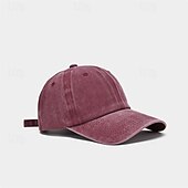 billiga Baseballkepsar-Dam Hatt Basebollkeps Bärbar Solskydd Andningsfunktion Gata Dagligen Helgen Ren färg Ren färg