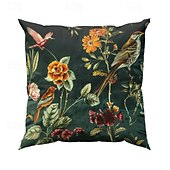 baratos estilo animal-Capa de almofada decorativa com flores vintage, 2 peças, capa de almofada quadrada macia para quarto, sala de estar, sofá, cadeira