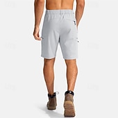 Недорогие Низ-Муж. Спортивные шорты Шорты-карго Уличные шорты Шорты для туризма и прогулок Эластичная талия Карман на молнии Полотняное плетение Дышащий Быстровысыхающий Короткие