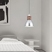 cheap Island Lights-LED Pendant Light Warm White 16/17cm 1-Light Industrial Metal Adjustable Ceiling Hanging Light Electroplated Modern Living Room Bedroom 110-240V