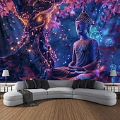 ieftine tapiserie boho-Boho Buddha arborele vieții tapiserie agățată artă de perete sacru tapiserie mare murală decor fotografie fundal pătură perdea acasă dormitor living decor