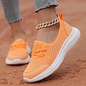 preiswerte Damen-Sneaker-Leichte, atmungsaktive Wanderschuhe für Damen – Slip-On-Mesh-Sneaker zum Laufen und für die Freizeit