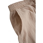 economico Vacanza-Per uomo Pantaloncini Pantaloncini estivi Pantaloncini da spiaggia A cordoncino Vita elastica Gamba dritta Liscio Comfort Traspirante Breve Informale Giornaliero Per eventi Di tendenza Classico Cachi