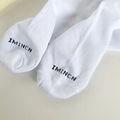 abordables calcetines de hombre-Hombre Paquete de 5 Paquetes múltiples Calcetín Calcetas Calcetines para correr Calcetines informales Blanco Rojo Color Arco iris Deporte Diario Vacaciones Básico Medio Primavera Otoño Moda Casual