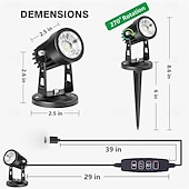 baratos Luzes de rua-luz led spot interface usb escurecimento ajuste de cor holofote cronometrado luz quente luz branca luz de projeção luz de projeção de plantas de interior iluminação decoração atmosfera luz planta