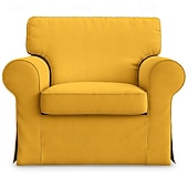 cheap Sofa Cover-Cotton 1 Seat Chair Sofa Cover with Cushion Cover , Replacement  Armchair Cover 1 Seat Couch Slipcover for Dogs, Replacement Sofa Furniture Protector  LITB PRIME cover Ektcover
