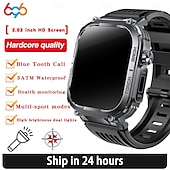 preiswerte Intelligente Armbänder-696 S320B Smartwatch 2.02 Zoll Smart-Armband Bluetooth Schrittzähler Anruferinnerung Schlaf-Tracker Kompatibel mit Android iOS Herren Freisprechanlage Nachrichterinnerung Step Tracker IP 67 44mm
