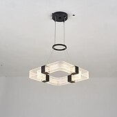 cheap Pendant Lights-LED Pendant Light Dimmable 40/50cm 1-Light Square Line Design Island Design Copper Geometrical Contemporary Modern Dining Room Cafes 110-240V