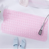 billige Antiskli baderomsmatte-badekar matte sklisikker badematte for badekar, 40 x 16 tommer dusjmatte med sugekopper, ekstra stor og maskinvaskbar, badematter for bad