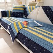 cheap Sofa Blanket-Cotton Linen Sofa Cushion Fabric Anti-slip Cooling Seat Cushion Full Cover Cloth Sofa Cover Cloth L Shaped Sofa Cushion Set