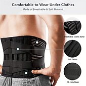 abordables Attelles et orthèses-ceinture de fitness à double compression - support lombaire réglable, correction de posture &amp; entraîneur de taille minceur pour l&#039;exercice