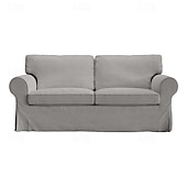 cheap Sofa Cover-2 Seat Sofa Cover or  2 Seat Sofa Bed Cover with Cushion Covers and Backrest Covers For Ektorp Couch Slipcover Washable Furniture Protector  LITB PRIME cover Ektcover